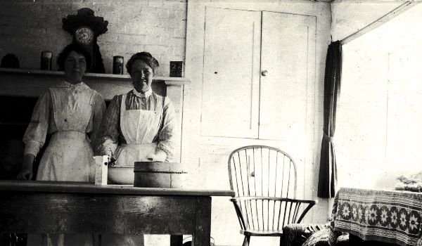 Mrs Treadwell in the kitchen, 1913